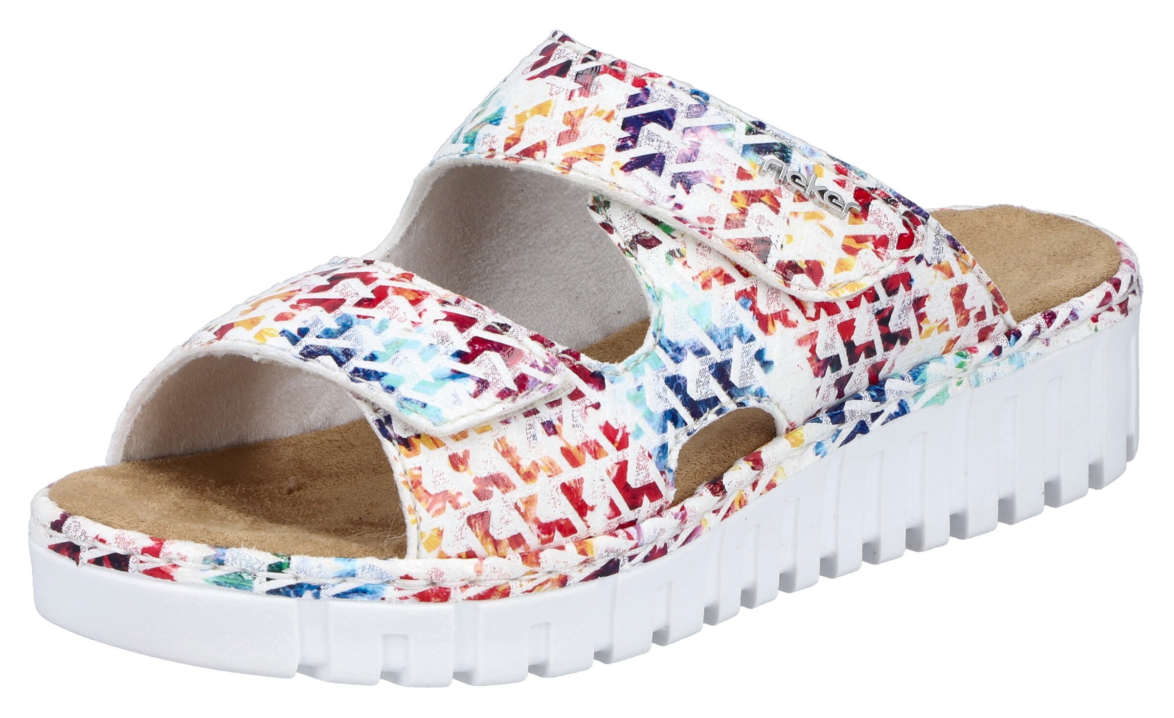 Mule Rieker en blanc : devant