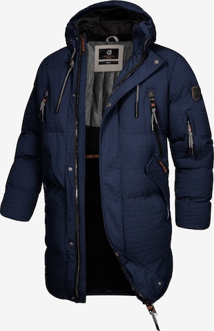 INDICODE JEANS Winter Coat 'INLondoy' in Blue: front