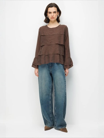 MixRay Blouse 'Blusen' in Bruin