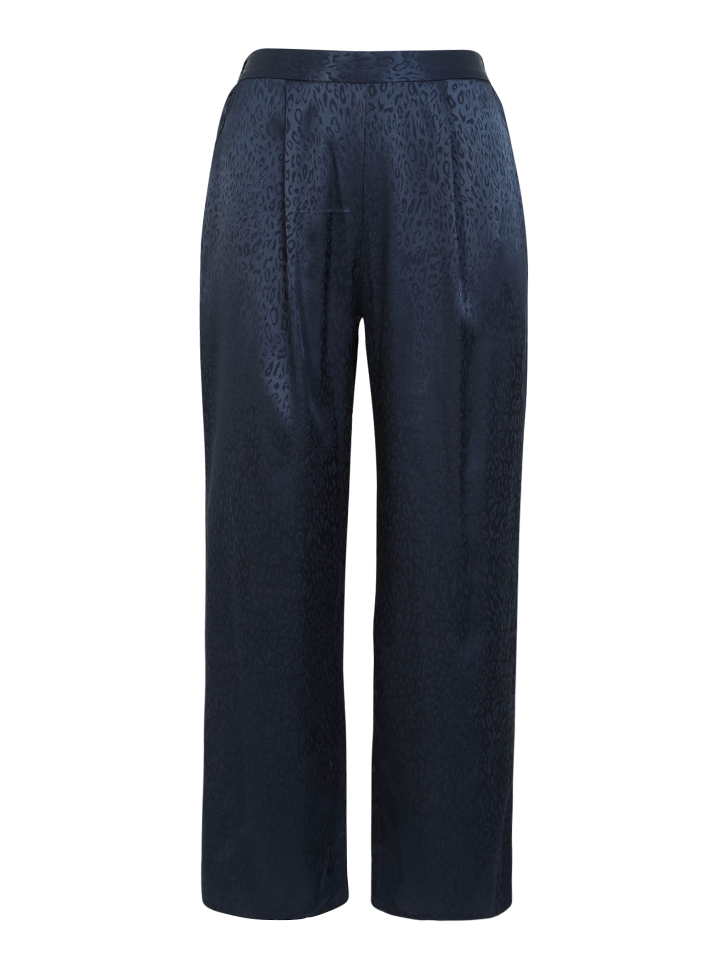 Wide leg Pantaloni con pieghe di Wallis Petite in blu: frontale