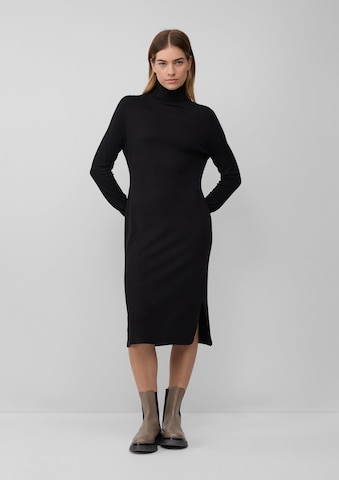 s.Oliver Gebreide jurk in Zwart: voorkant