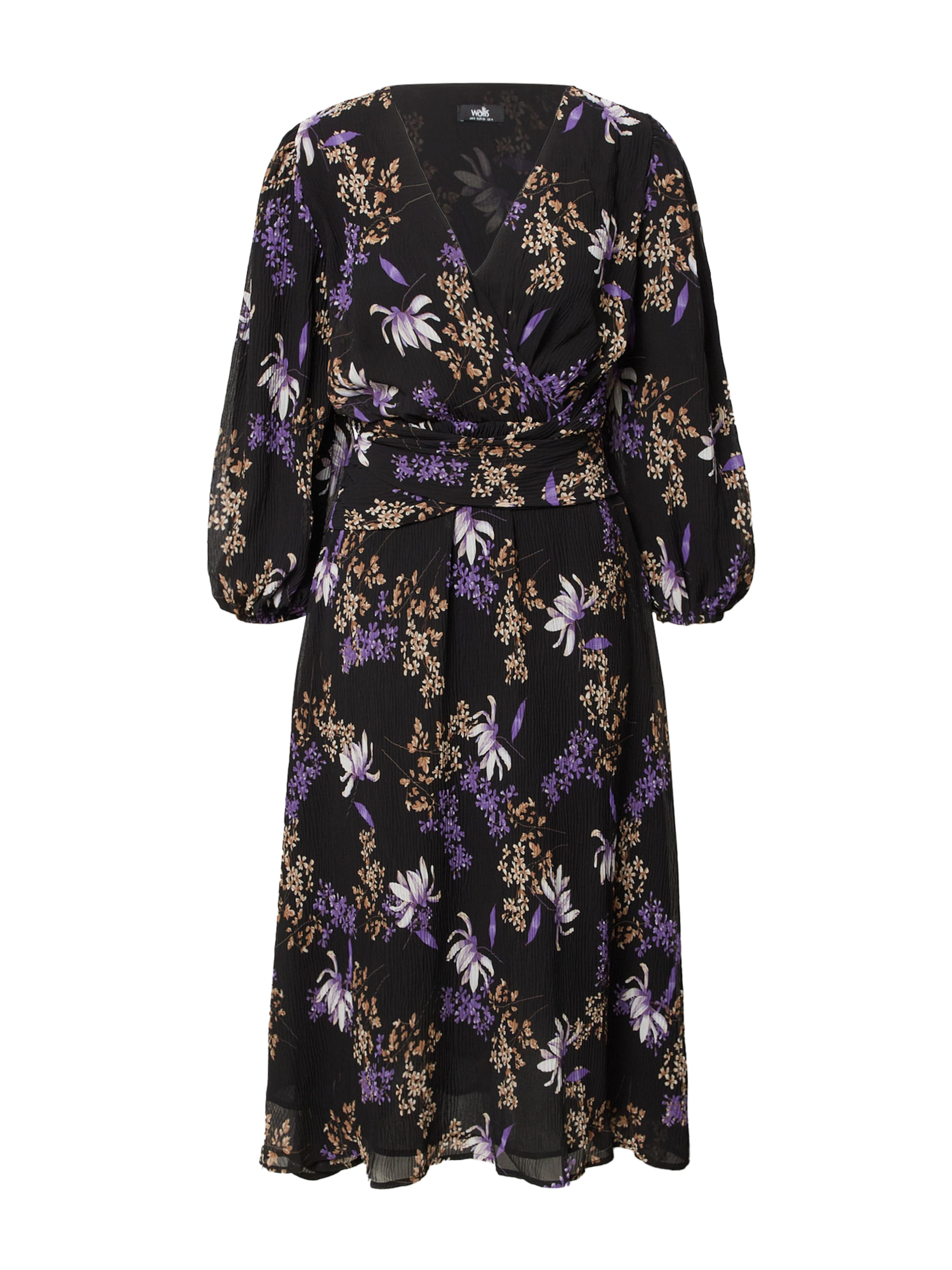 Robe Wallis en noir : devant