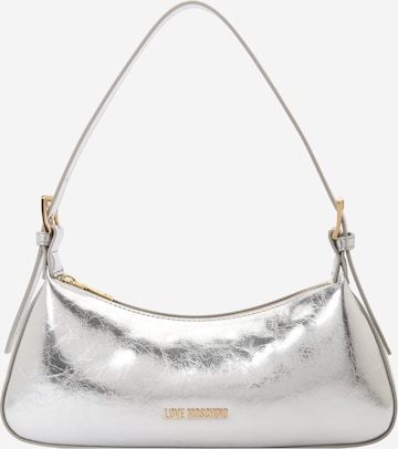 Love Moschino Schoudertas in Zilver: voorkant