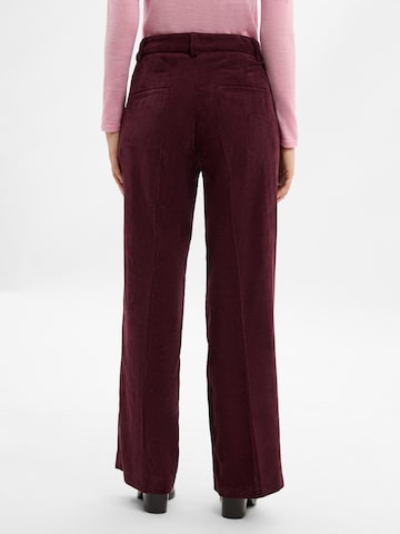 Cambio Wide leg Broek ' Amelie ' in Rood