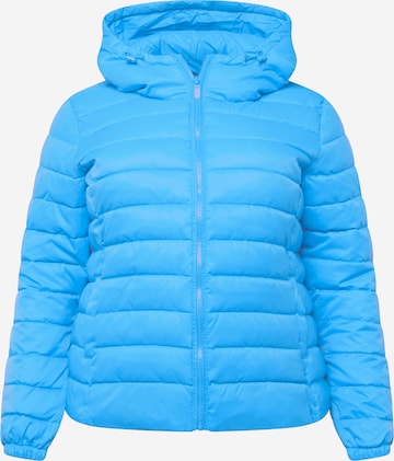 ONLY Carmakoma Between-Season Jacket 'TAHOE' in Blue: front