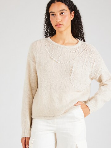 s.Oliver BLACK LABEL Tröja i beige: framsida