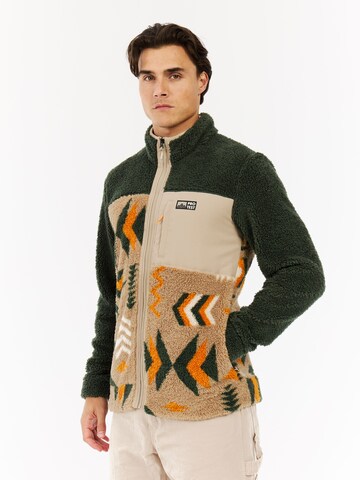 PROTEST Fleece Jacket 'PRTDon' in Green