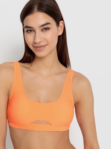 LSCN by LASCANA Bustier Bikinitop 'Gina' in Orange: predná strana