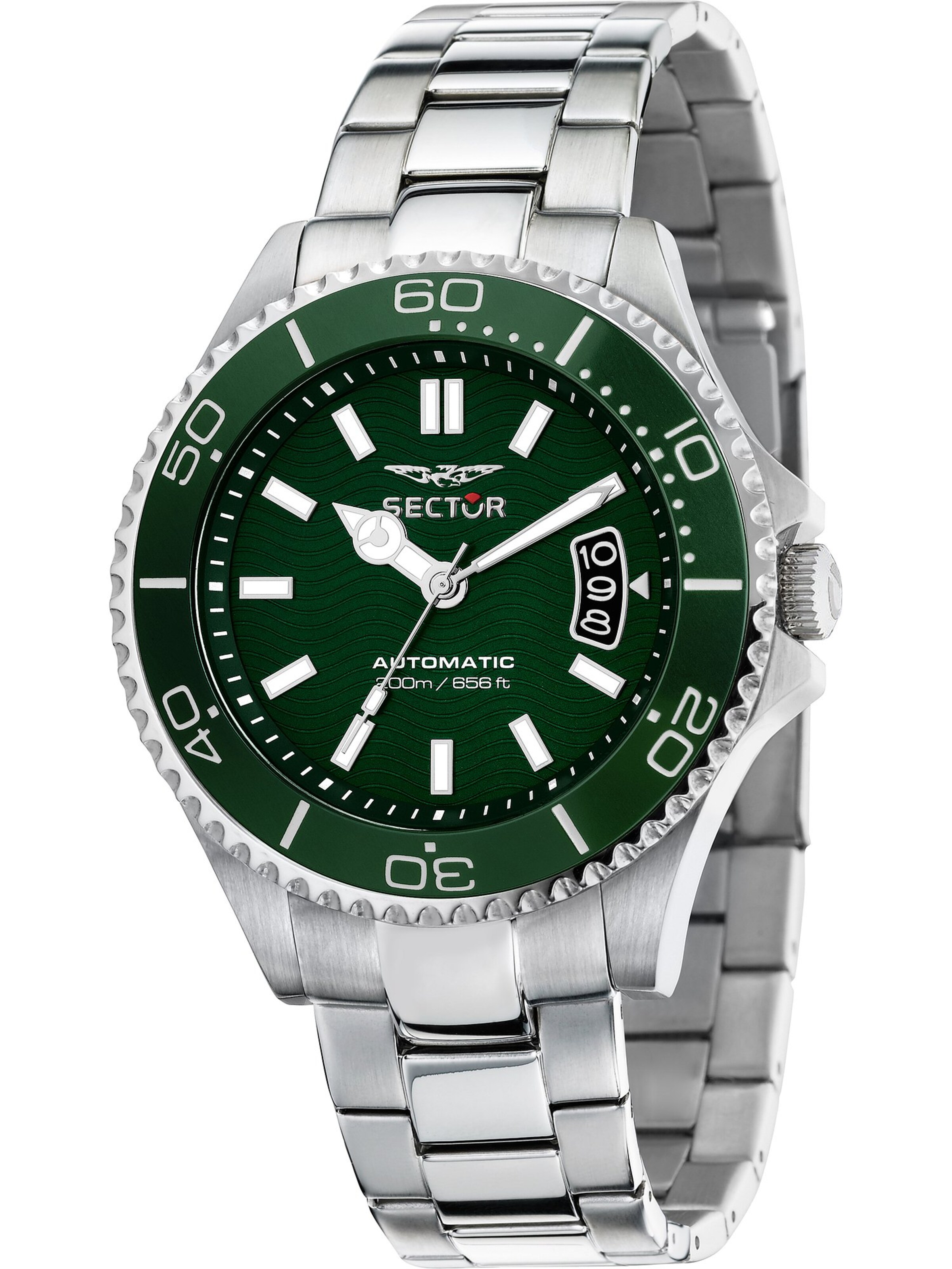 SECTOR Analog Watch in Silver: front