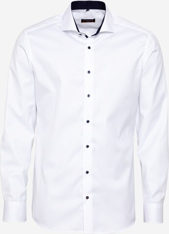 Coupe slim Chemise ETERNA en blanc : devant