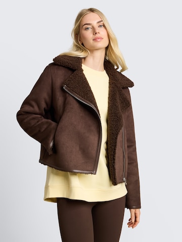 TOM TAILOR DENIM Between-Season Jacket in Brown: front