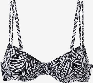 s.OliverPush-up Bikini gornji dio - crna boja: prednji dio