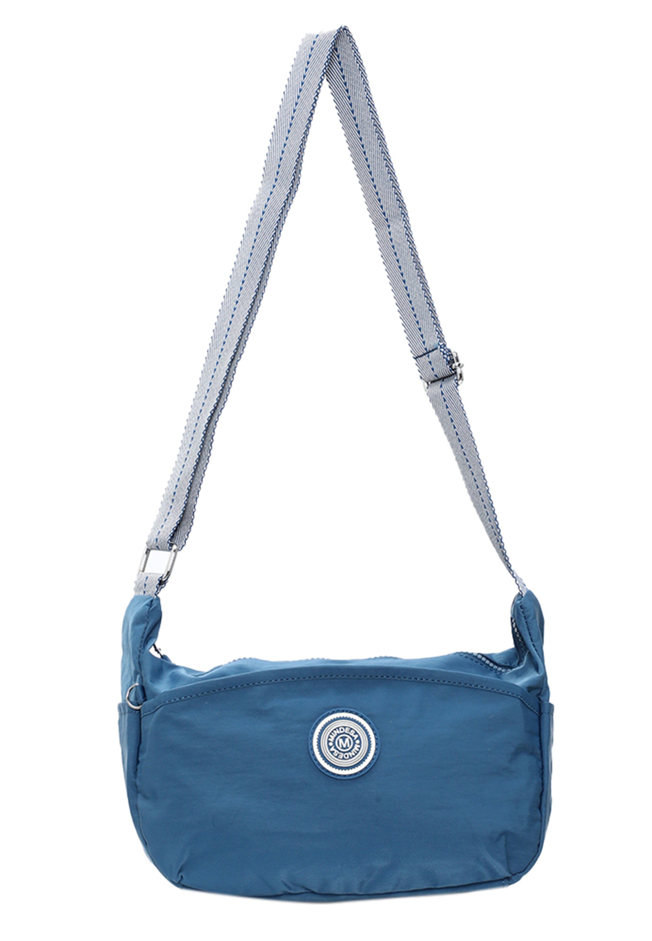 Mindesa - Mala de ombro em azul: frente
