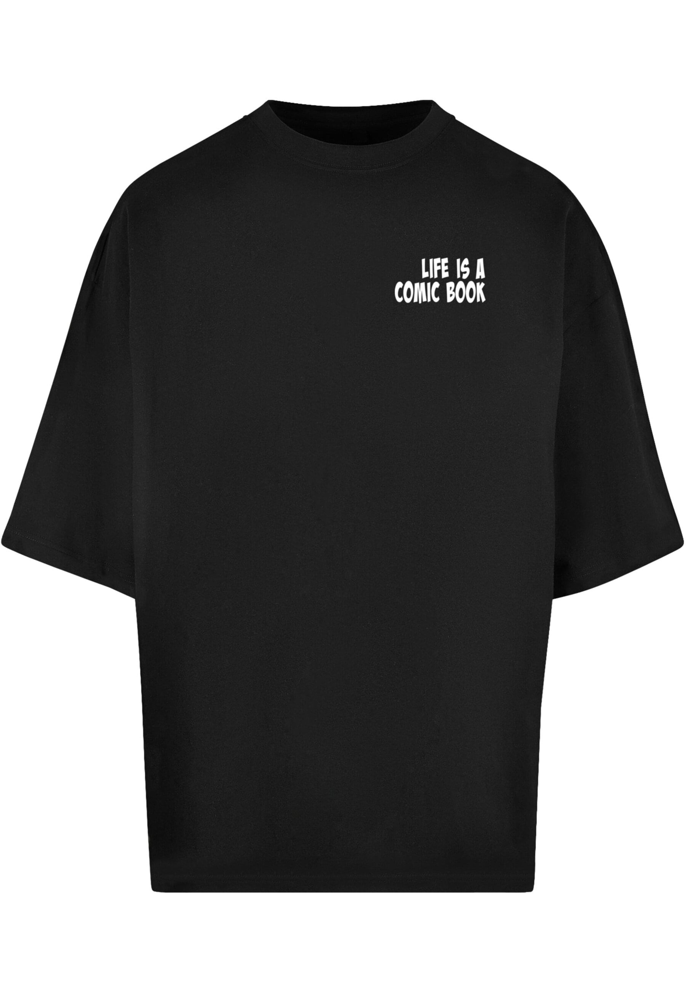 Merchcode Shirt 'Book Comic' in Black: front