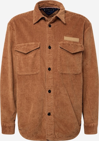 TOMMY HILFIGER Regular Fit Skjorte i brun: forside