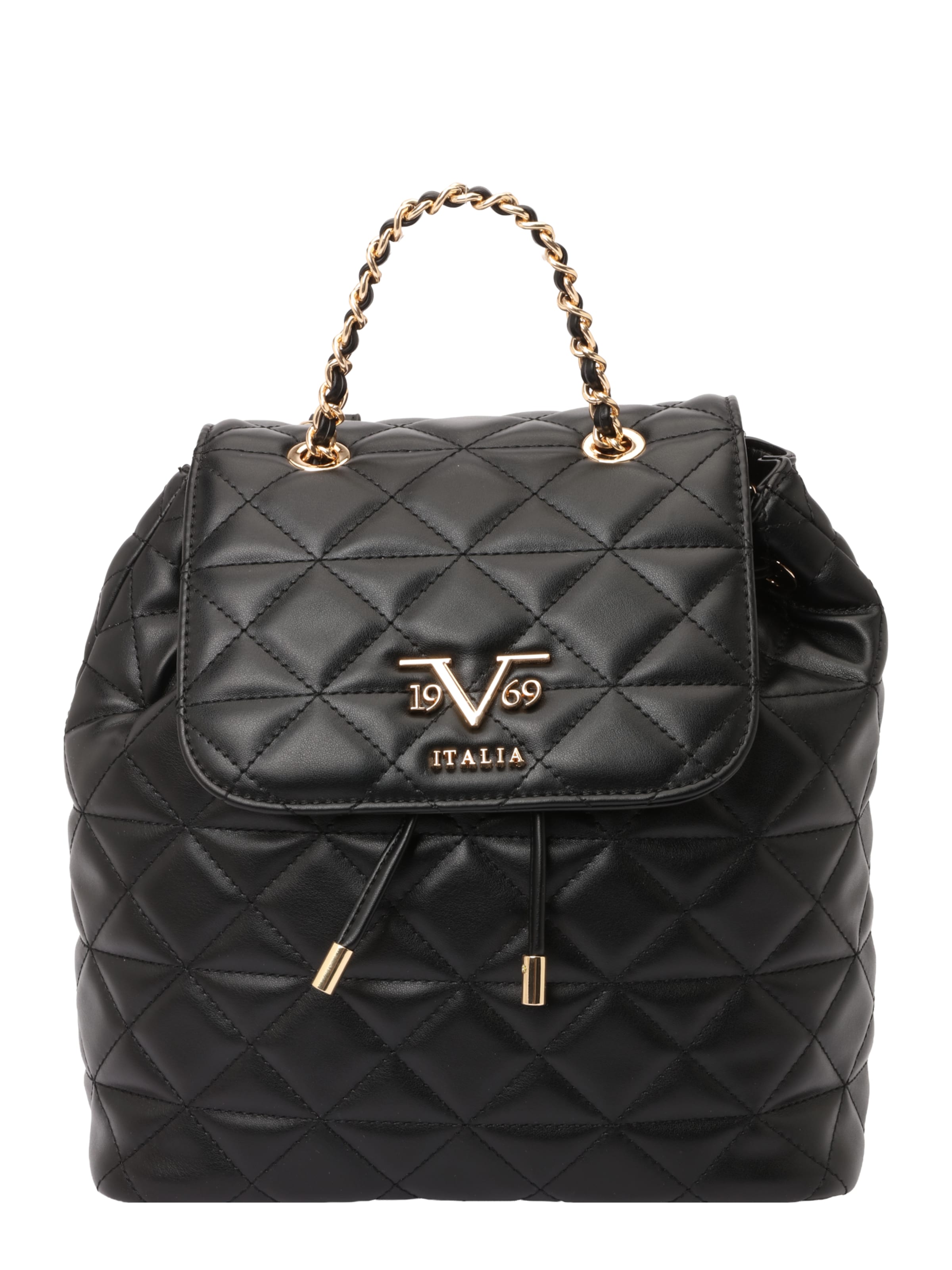 19V69 ITALIA - Mochila 'Elenora Gold' en negro: frente