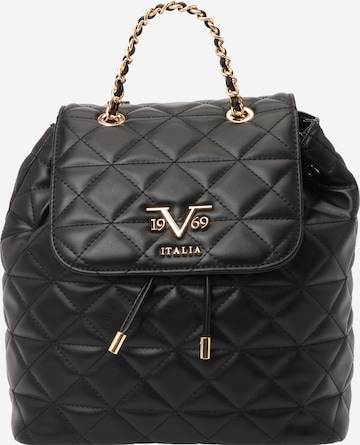 19V69 ITALIA Rucksack 'Elenora Gold' in Schwarz: Vorderseite