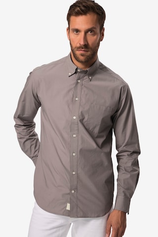 JP1880 Regular fit Button Up Shirt in Grey: front