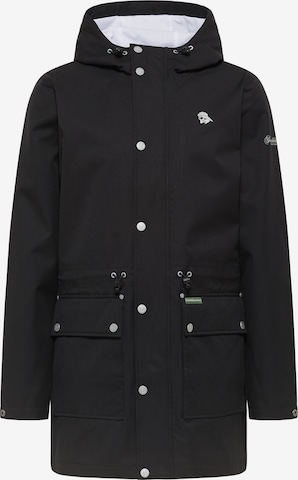 Schmuddelwedda Between-Seasons Parka in Black: front