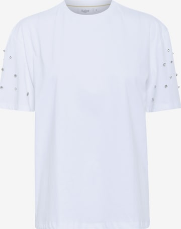 SAINT TROPEZ - Camiseta ' Lyciana' en blanco: frente