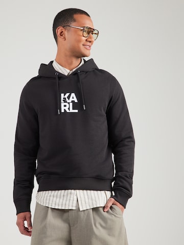 Karl LagerfeldSweater majica - crna boja: prednji dio