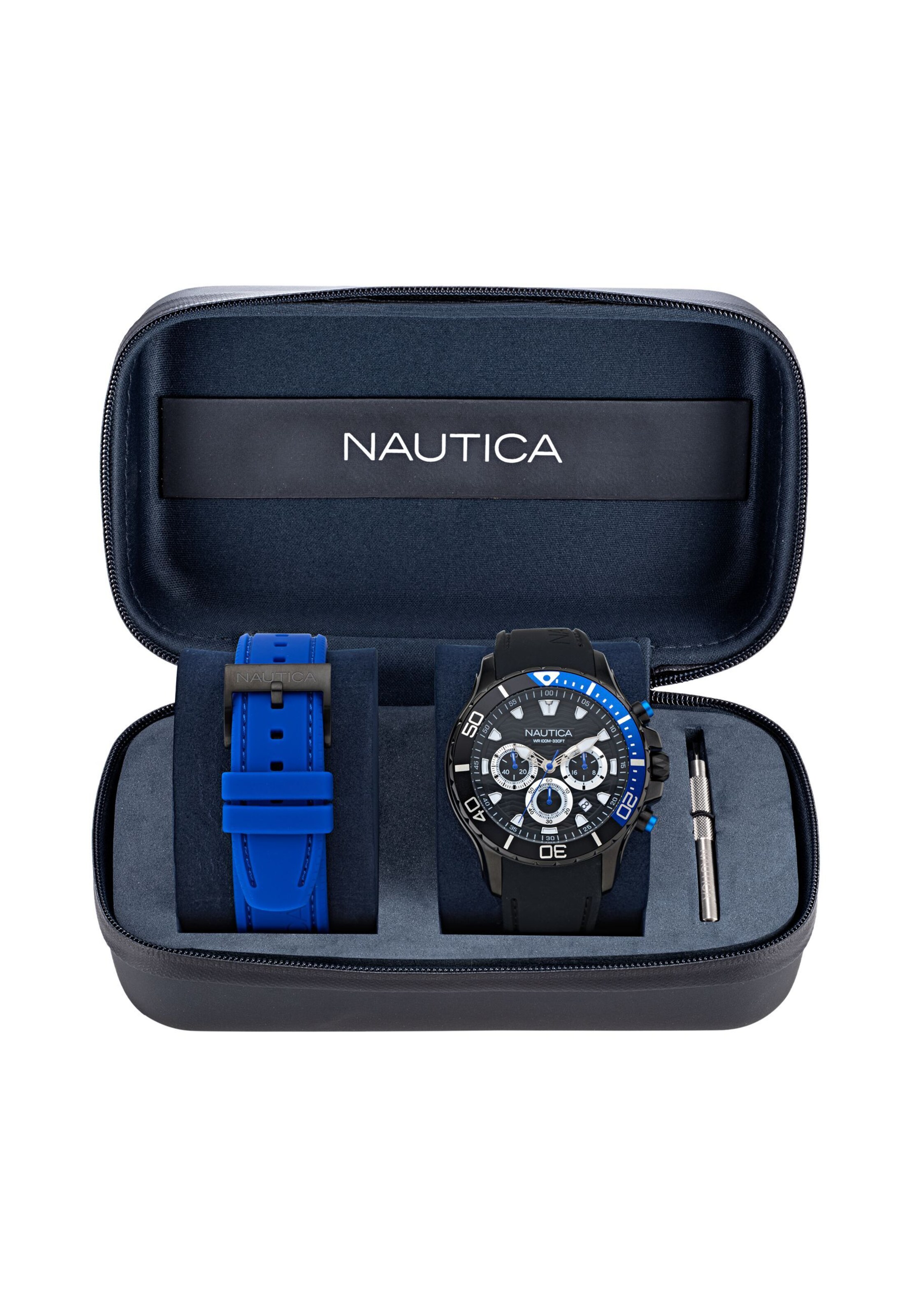 NAUTICA Analoog horloge in Blauw