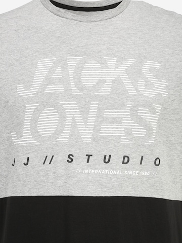 Jack & Jones Plus قميص 'MARCO' بلون رمادي
