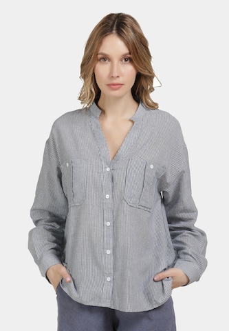 usha BLUE LABEL Blouse in Blue: front