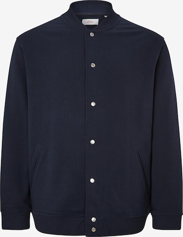 s.Oliver Men Big Sizes Between-Season Jacket in Blue: front