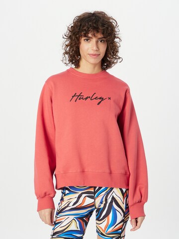 HurleySportska sweater majica - crvena boja: prednji dio