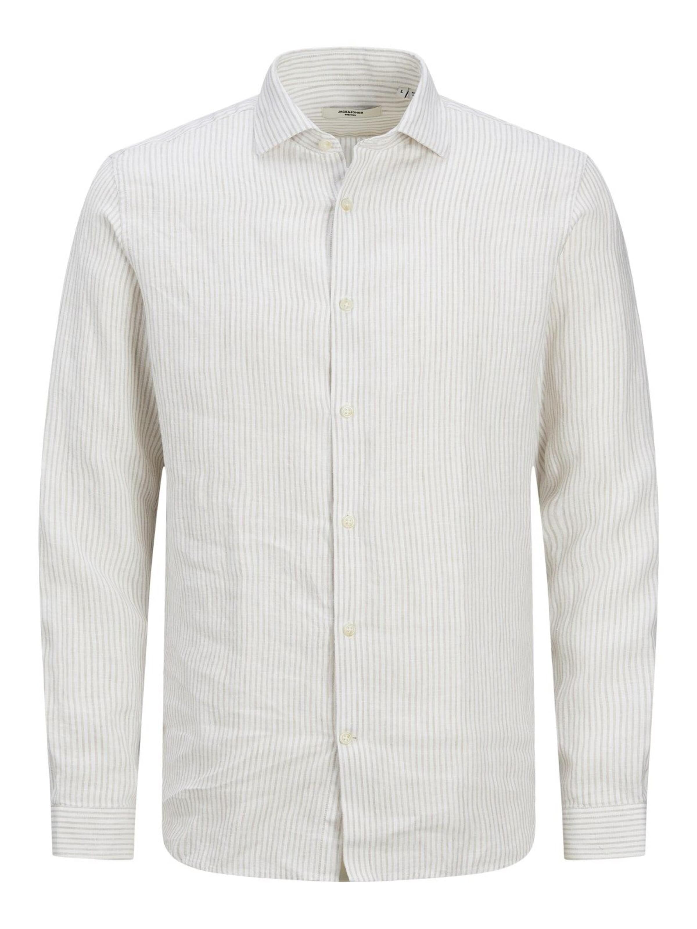 Camicia in L Jack & Jones Premium di colore beige, Visualizzazione prodotti