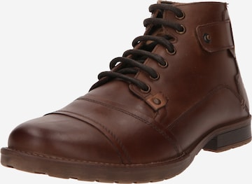 Bottines à lacets BULLBOXER en marron : devant