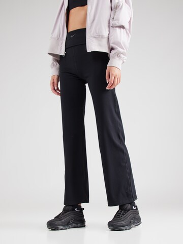évasé Pantalon de sport 'ONE' NIKE en noir : devant