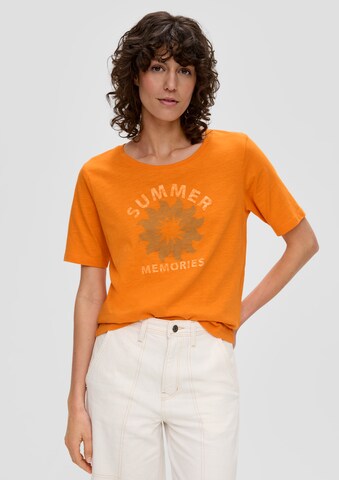 s.Oliver T-Shirt in Orange: Vorderseite