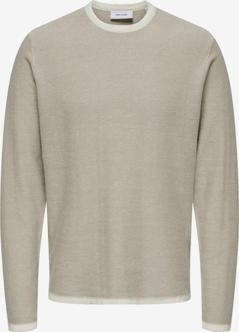 Only & Sons Sweater 'Timmy' in Beige: front