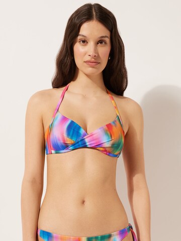 CALZEDONIA Triangel Bikinitop in Mischfarben: Vorderseite