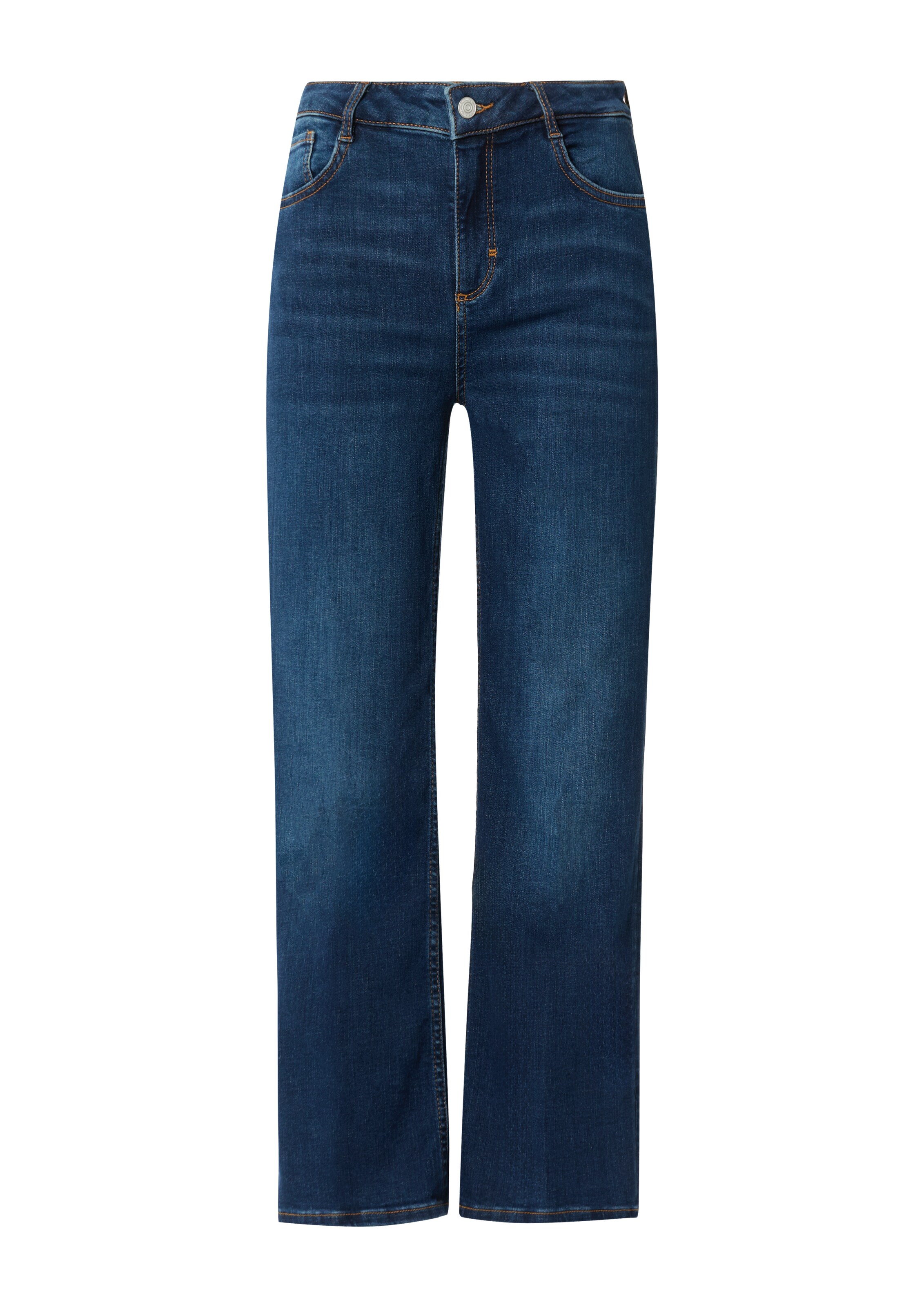 comma casual identity Bootcut Jeans in Blauw: voorkant