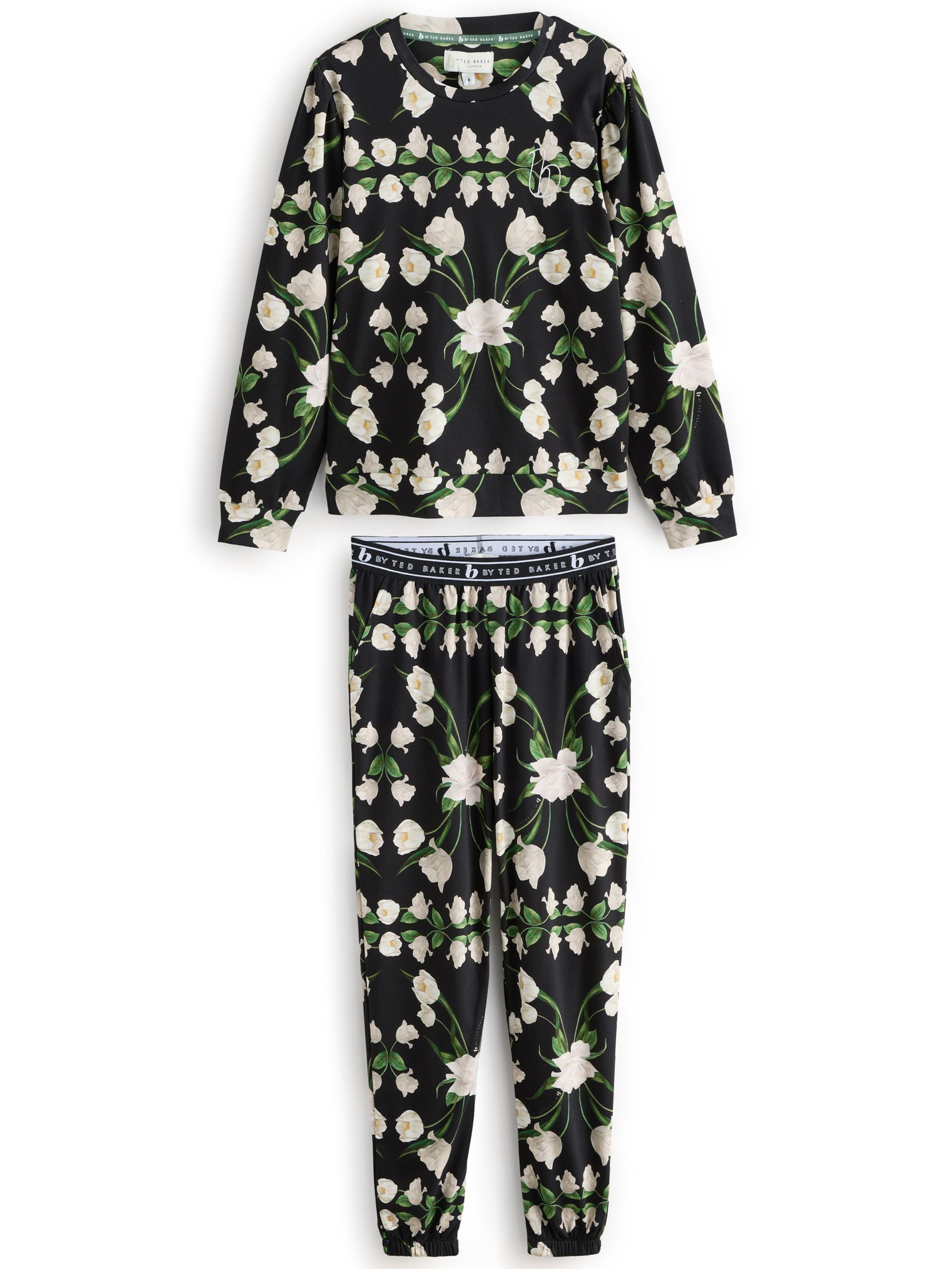 Pijama de la B by Ted Baker pe negru: față