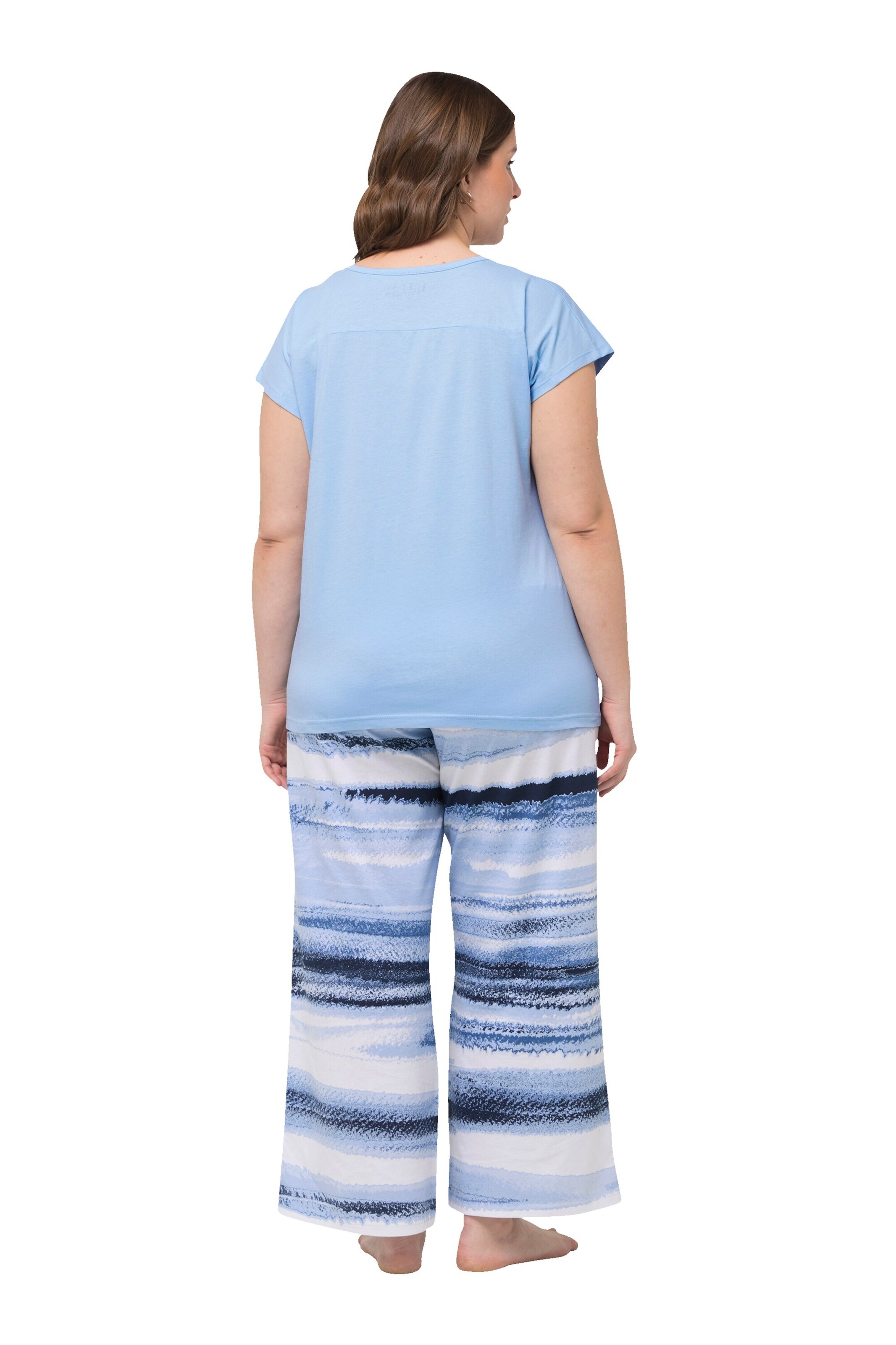 Ulla Popken Pyjama in Blau