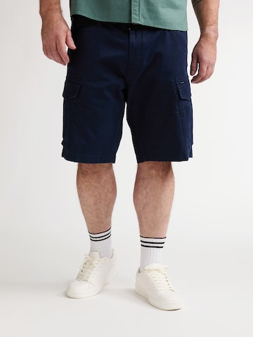 Petrol Industries - regular Pantalón cargo en azul: frente