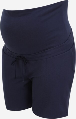 Mamalicious Curve Regular Broek 'MLLIF' in Blauw: voorkant