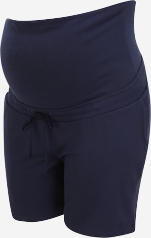 Mamalicious Curve Regular Pants 'MLLIF' in Blue: front