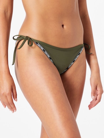 Calvin Klein Swimwear Spodní díl plavek – zelená: přední strana