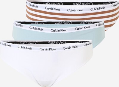 Calvin Klein Underwear Plus Tanga 'Carousel' en turquesa / marrón rojizo / gris / negro / blanco, Vista del producto