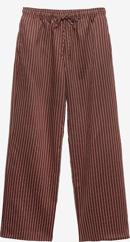 Pull&BearWide Leg/ Široke nogavice Hlače - crvena boja: prednji dio