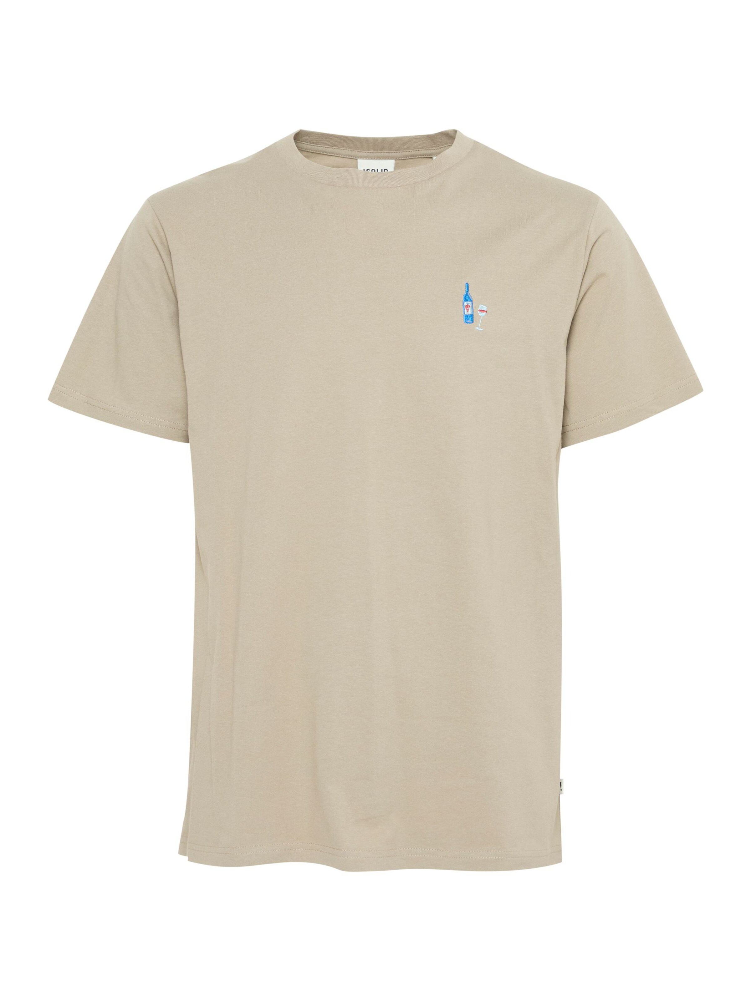 !Solid - Camisa ' SDOWENS ' em bege: frente