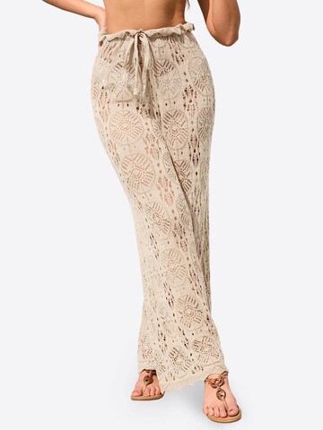 Imily Bela Wide leg Trousers in Beige