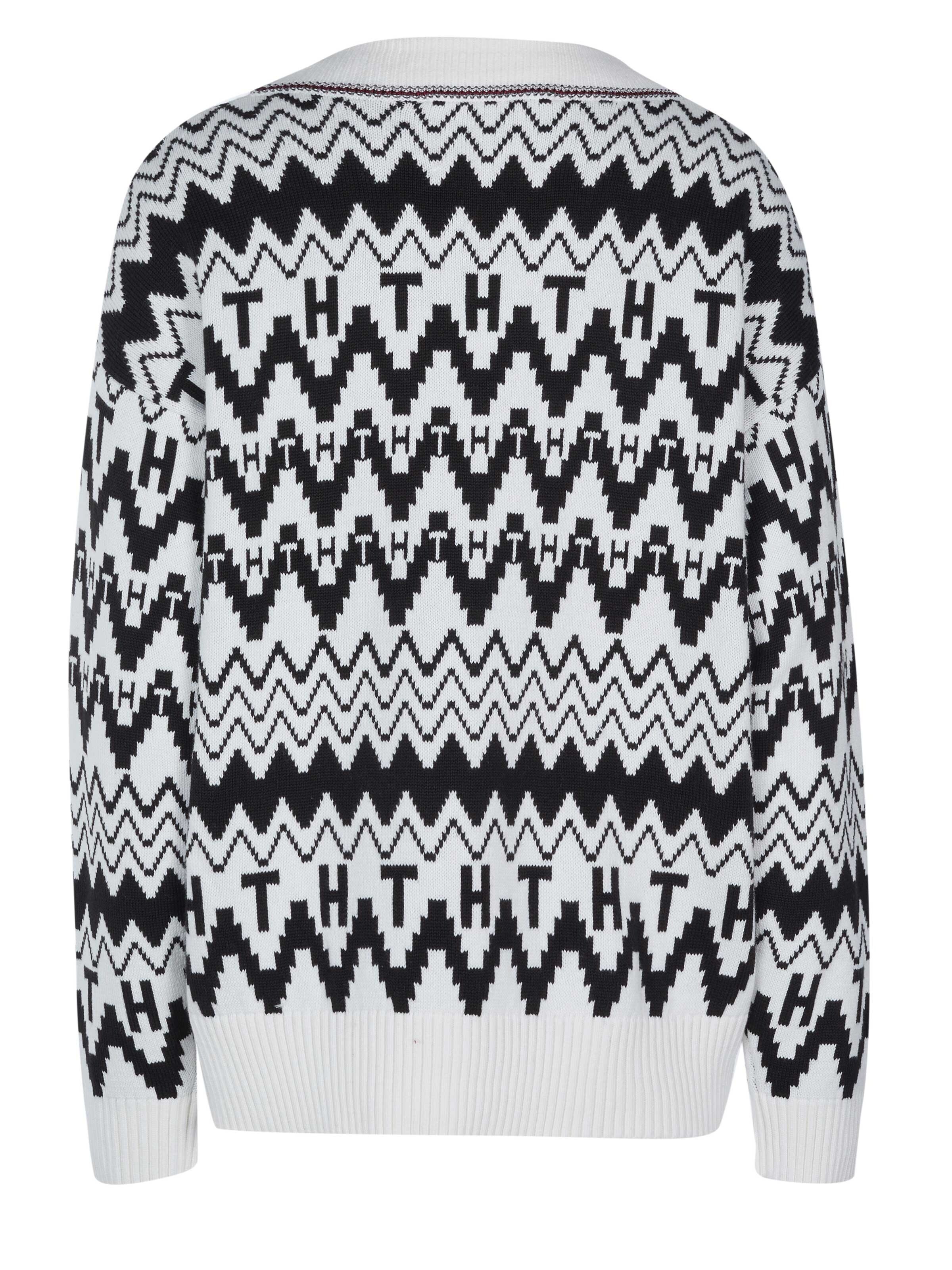TOMMY HILFIGER Trui 'Tommy Hilfiger Pullover' in Wit