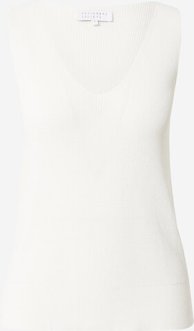 Designers Society Knitted Top 'REM' in White: front