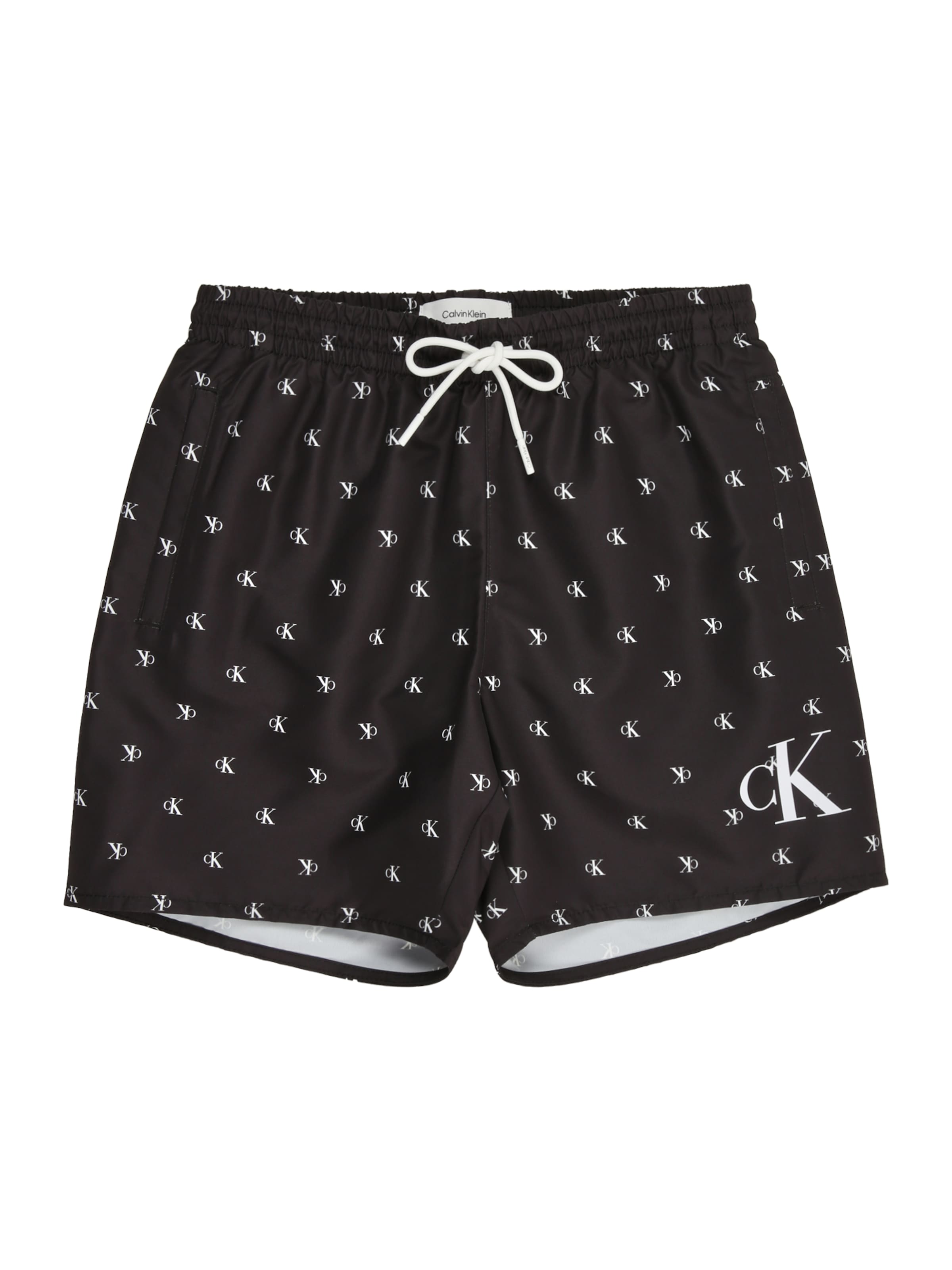 Calvin Klein Swimwear - Bermudas en negro: frente